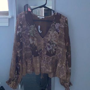 NWT American Eagle cropped blouse